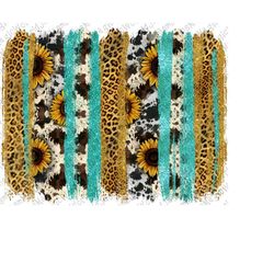 Cowhide Leopard Glitter Brushstroke PNG, Leopard Brush Strokes, Sunflower Brushstrokes Png, Cowhide Brushstrokes Png, Di
