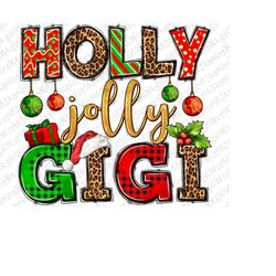 Holly Jolly Gigi png sublimation design download, Christmas png, Holly Jolly png, Gigi png, western Christmas png,sublim