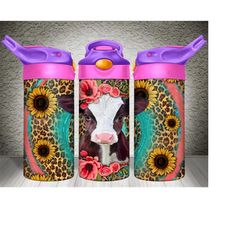 baby calf kid's bottle png sublimation design, baby calf png, baby calf clipart, animal kids bottle png, western kids bo