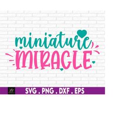 miniature miracle svg, new baby svg, newborn svg, preemie svg, baby svg, new baby png, miracle svg, premie svg, digital