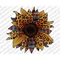 Serape Sunflower Png,Sunflower Serape Leopard Sunflower PNG Sublimation Digital Design Digital Download.Sublimation Desi