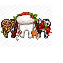 Christmas Teeth Dentist Png Sublimation Design, Christmas Png,Christmas Dentist Png,Leopard Christmas Png,Dentist Png,In