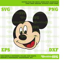 Mickey Head Cutting File Printable, SVG file for Cricut