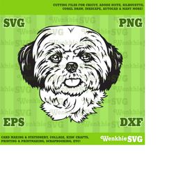 Shih Tzu Pet Dog Cutting File Printable, SVG file for Cricut