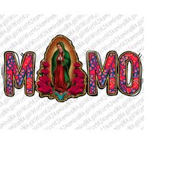 Madre Our Lady Png,Virgen de Momo PNG,Graphic Clip Art, Momo, Latina Mexican Sublimation,Momo retro png, Virgin Mary Sub