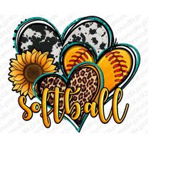 softball hearts png sublimation design download, sport hearts png, western hearts png, hearts png, softball png, sublima