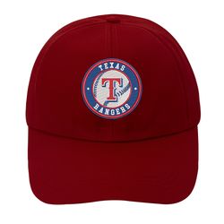 MLB Texas Rangers Logo Embroidered Baseball Cap, MLB Team Embroidered Hat, Texas Rangers Embroidery Baseball Cap