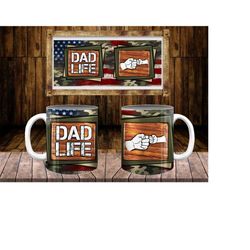 dad life 11 oz and 15 oz mug png sublimation designs,american flag mug png, dad life mug png,4th of july png,father day