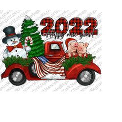 Merry Christmas USA Flag Farm Truck Png Sublimation Design,Farm Truck Png,Christmas Goat Png,Western Christmas Png,Xmas