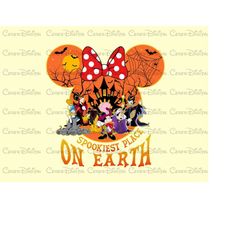 Mickey Spookiest Place On Earth Png, Retro Mickey Spooky Season, Vintage Mickey Ears Png, Y2K Mickey Spooky Season Png,