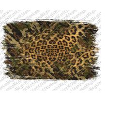 Camouflage And Leopard Backgrounds Png,Leopard Background,Camoflauge Background PNG,Camo Frame,Sublimation Design Downlo