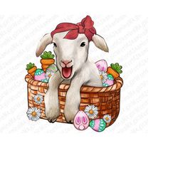 Easter lamb png sublimation design download, Happy Easter Day png, cute lamb png, Easter eggs png, sublimate design down