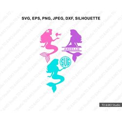 Mermaid SVG, Mermaid Shell Svg, Mermaid Clip Art, Mermaid SVG, Mermaid Shell Clipart, Cricut, Silhouette Cut File