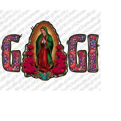 GIGI Lady Of Guadalupe png,Virgen de Guadalupe PNG,Graphic Clip Art,Latina Mexican Sublimation,Guadalupe retro png,Virgi