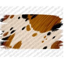 Cowhide Black and Lightbrown Brushstroke Png, Western Background Png, Sublimation Designs,Cowhide png, Digital Download