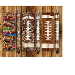 american football pen wraps png sublimation design, serape football pen wraps png,leopard pen wrap png,western football