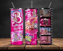 Barbie 3D Tumbler Wrap, Barbie Doll PNG,  20 oz Skinny Tumbler 04