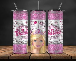 Barbie 3D Tumbler Wrap, Barbie Doll PNG,  20 oz Skinny Tumbler 07