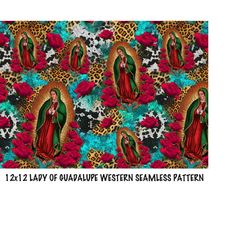 our lady of guadalupe western seamless pattern design,guadalupe png,guadalupe seamless pattern png,guadalupe png,mother