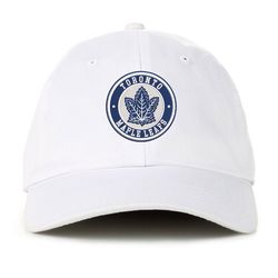 NHL Toronto Maple Leafs Team Logo Embroidered Baseball Cap, NHL Embroidered Hat, Leafs Embroidery Baseball Cap