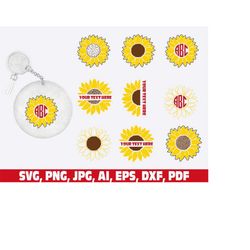 keychain svg, keychain pattern svg, key ring pattern, key ring svg, round pattern svg, circle patterns svg, sunflower sv