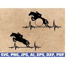 equestrian svg, HORSE Svg, horses svg, equestrian Split monogram svg, horse shirt, horse heartbeat svg, jumping horse sv
