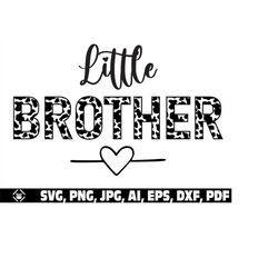 Little brother cow print svg png, Little Cowboy svg png, cow bro svg, cow brother svg png, cow family svg png, cow print
