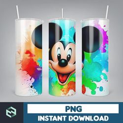 Mickey Tumbler Wrap, Digital Download 20oz Tumbler PNG Wraps Design, Digital 20 oz Skinny Tumblers Designs