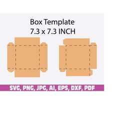 square box template, box template svg, gift box template, box template, square gift box template, box templates, packagi