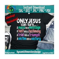 Only God SVG, Without God svg, Rooted, Christ, Christian svg, png, Testimony, Bible Verse SVG for Cricut and Silhouette,