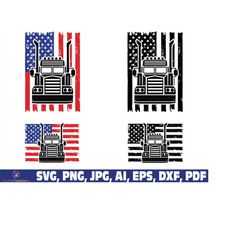American Flag Trucker svg, truck driver flag svg, semi truck flag svg, truck driver svg, truck flag svg, trucker svg, se
