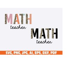 math teacher png SVG, half leopard teacher png svg, leopard teacher png svg, teacher life png svg, teacher svg, teacher