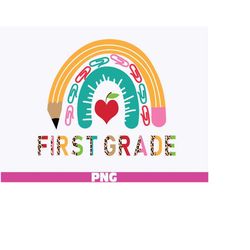 rainbow First Grade png, rainbow 1st Grade png, half leopard cheetah print rainbow 1st grade png, first grade png, first