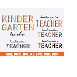 Kindergarten Teacher Half Leopard svg png, Virtual Teacher, back to school svg, Teaching Designs, teacher leopard svg pn