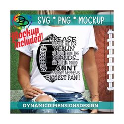Football svg, Football Aunt svg, biggest fan svg, football, fan, Football svg, my boy, football Aunt svg, Please excuse