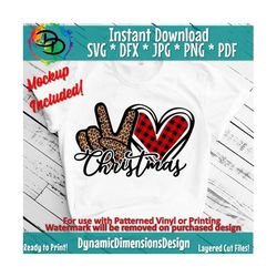 Peace Love Christmas SVG, Christmas, Christmas Tree SVG, Christmas Shirt Svg, Christmas PNG, Svg files for Cricut svg, S