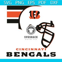 Cincinnati Bengals Helmet Svg, Sport Svg, Helmet Svg, Stripe Svg, Cincinnati Bengals Svg, Fan Cincinnati Bengals, Tiger