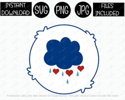 Grumpy Care Bears Tummy Badge, Matching Tshirts Costumes PNG SVG JPG Files Iron Transfer Sublimations Cricut
