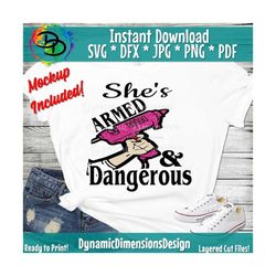 Armed Dangerous SVG File,Hot Glue Gun SVG, Crafting SVG, crafter, crafty, crafting, art, Vector Art Commercial Use, Cric