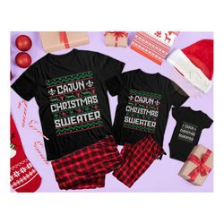 Cajun Christmas Shirts, Christmas Family Pajamas, Matching Louisiana Florida Texas Xmas Shirts