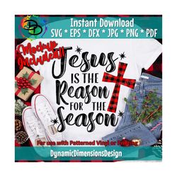 Jesus is the Reason for the Season Svg, Christmas Svg, Christian Svg, Funny Christmas Shirt Svg Cutting Files for Cricut