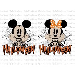 Bundle Happy Halloween Skeleton Svg, Trick Or Treat Svg, Spooky Vibes Svg, Boo Svg, Fall Svg, Svg, Png Files For Cricut