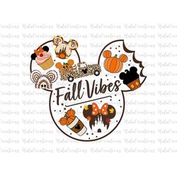 Fall Vibes Svg, Autumn Leaves Pumpkin Svg, Fall Svg, Happy Fall Svg, Autumn Leaf Svg, Png Files For Cricut Sublimation