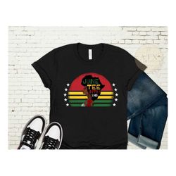 Juneteenth Graphic Women's Tee, Black Owned Shop, Trendy Juneteenth Shirt 2022, Juneteenth Shirt for Women