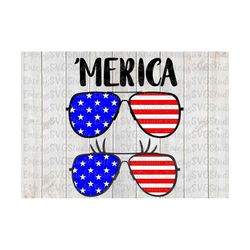 SVG DXF File for USA 4th of July Patriotic Sunglasses
