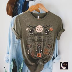 Halloween Doodles Tshirts Vintage Halloween Shirt Fall Apparel Witchy Clothing Gothic Clothes Halloween Vintage 90s Aest