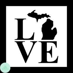 Love Michigan svg