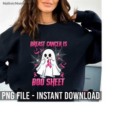 Breast Cancer Is Boo Sheet Breast Cancer Warrior Halloween Png, Cancer Warrior, Funny Boo Png, Breast Cancer, Breast Can