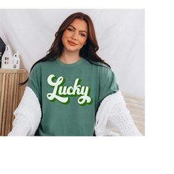 Retro St Patty's Day Comfort Colors Shirt, Feeling Lucky Shirt, Vintage St Patrick's Day Shirt, Day Drinking Shirt, Retr