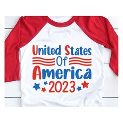 4th of July 2023 Svg, United States Of America 2023, Memorial day Svg, Independence day, American Flag Shirt, Svg Files